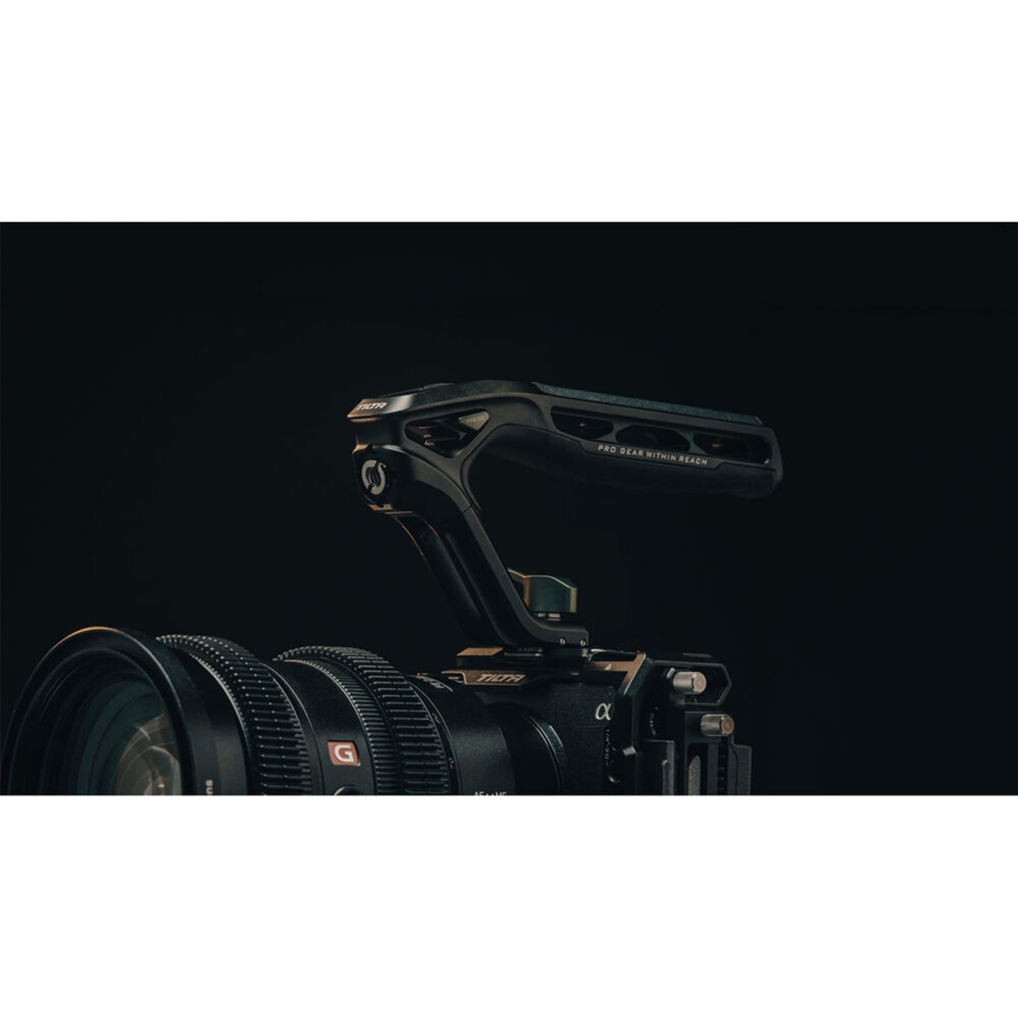 Tilta Xeno Top Handle with NATO Clamp - Black | Camera Rig Handle for DSLR & Mirrorless Cameras | Perfect for Filmmaking, Vlogging & Photography
