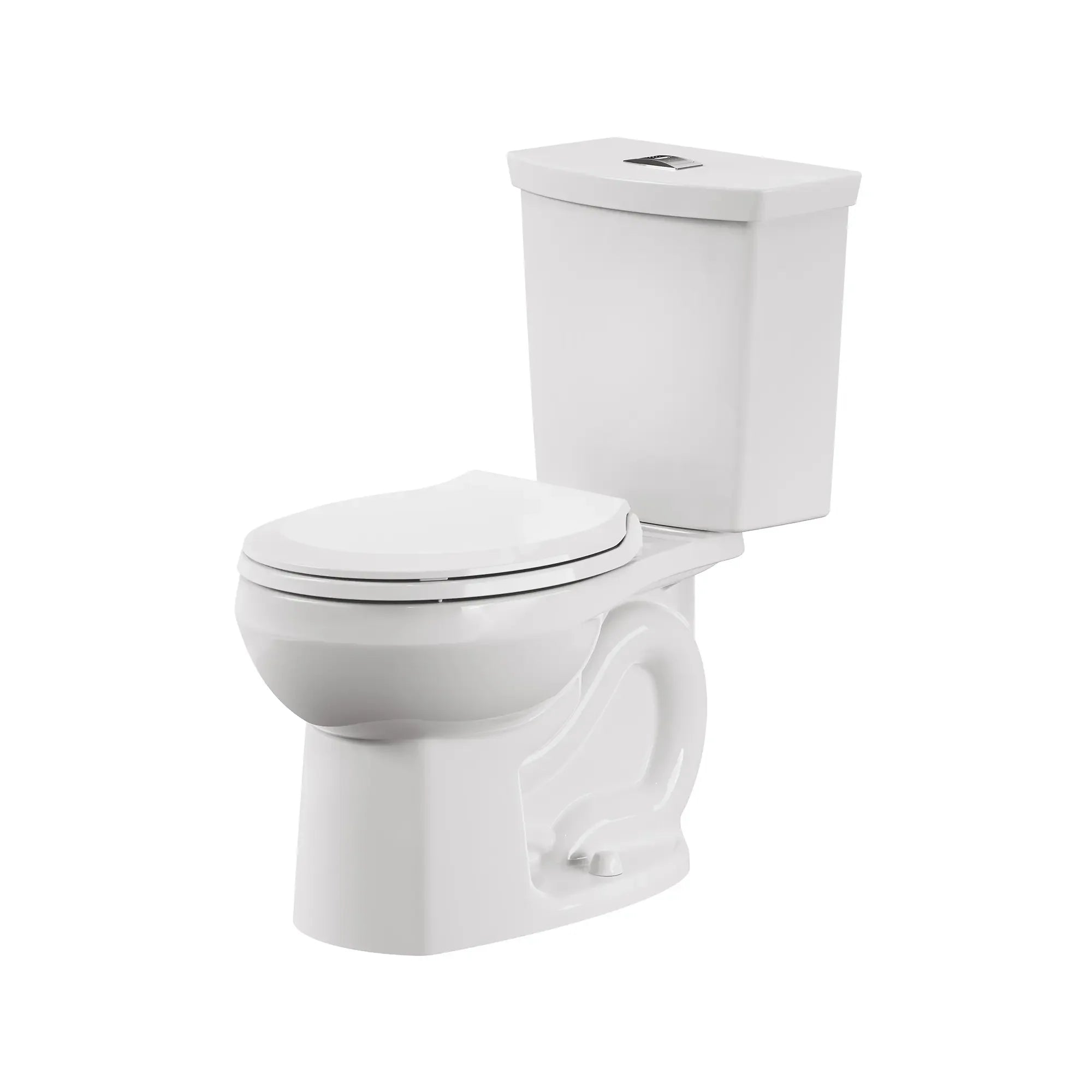 H2Option® Dual Flush Toilet - 1.28/0.92 GPF (4.8/3.5 LPF) Standard Height Round Front Toilet with Seat & Wax Ring - Water Saving Bathroom Solution for Homes & Offices