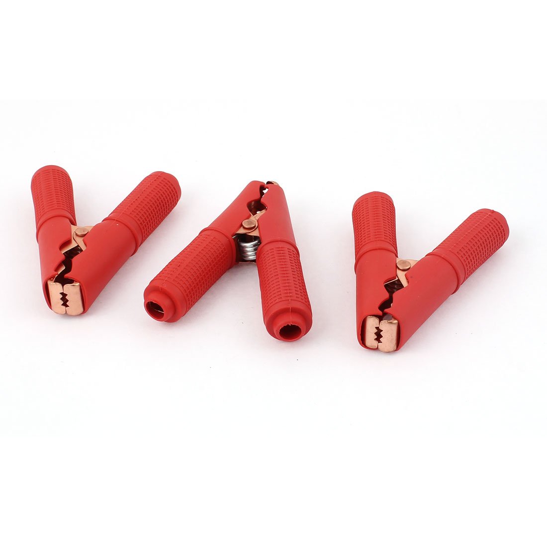 85A 380V Electrical Test Clamps - Alligator Clips for Voltage Testing (3pcs Red) - Perfect for Electricians & DIY Repairs