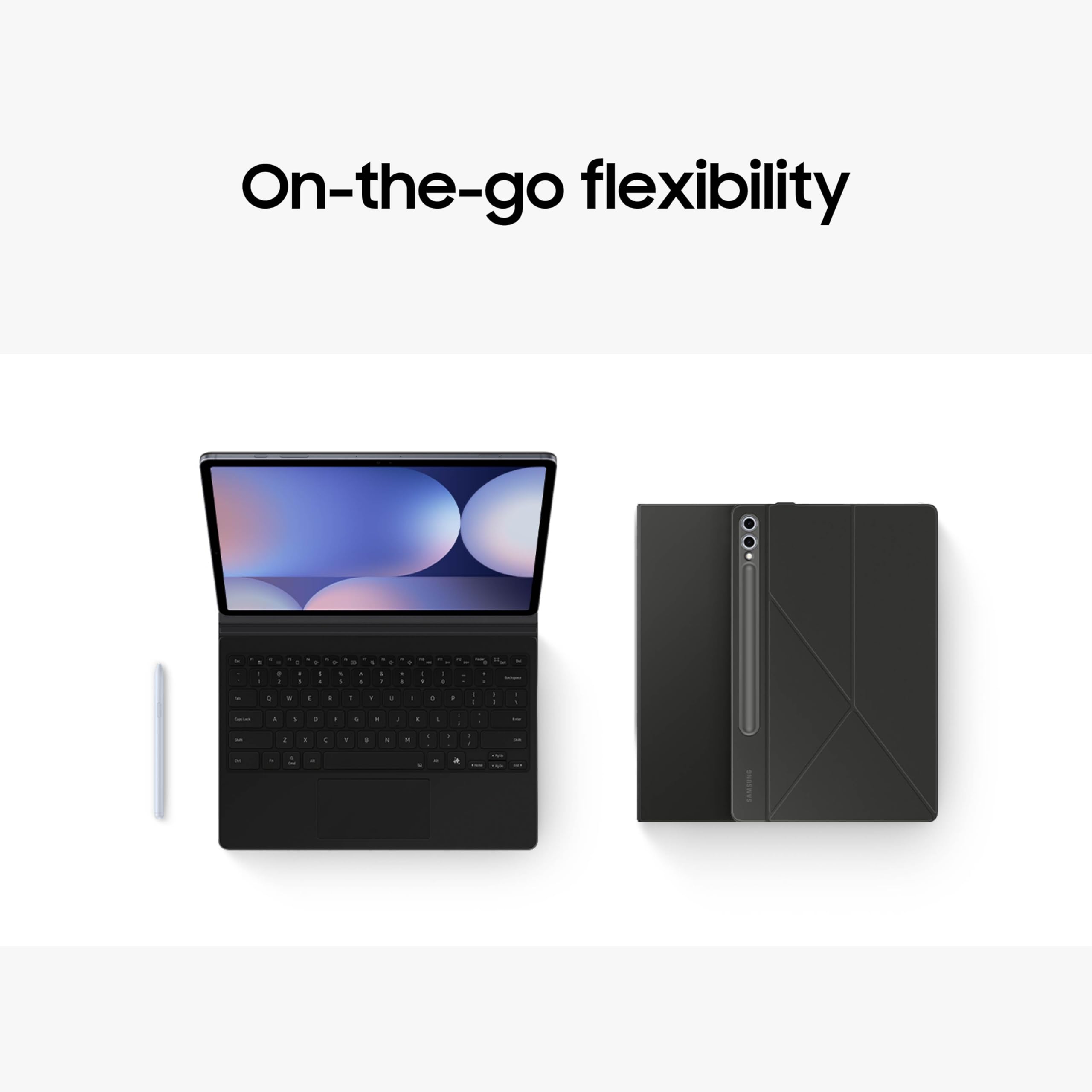 SAMSUNG Galaxy Tab S10+ Book Cover Keyboard with AI Key - Detachable, PC-Like Experience, Adjustable Viewing Angles, Wireless Keyboard Sharing - US Version (Black) - Perfect for Work, Study, and Entertainment On The Go