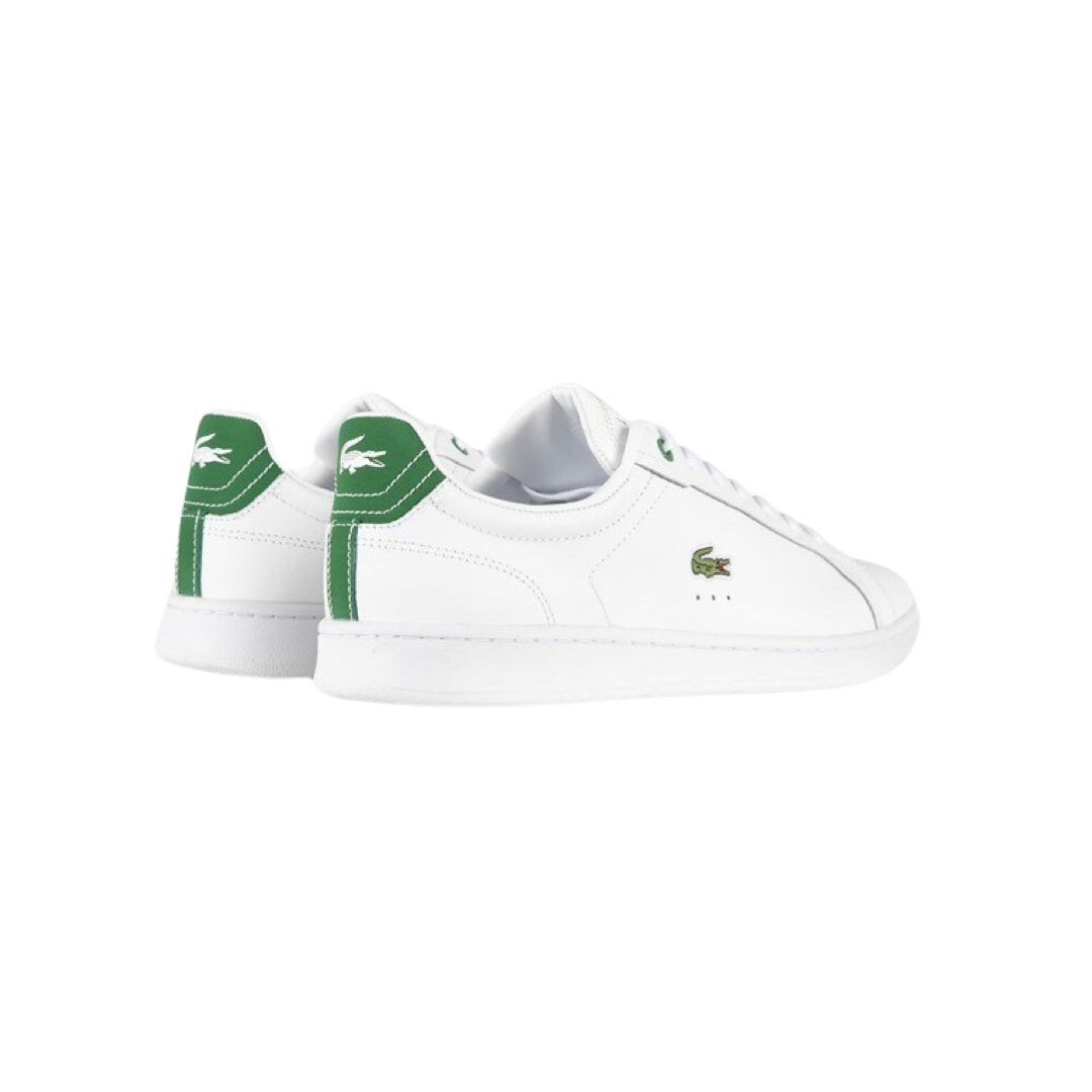 Lacoste Carnaby Pro 223 Men's Tennis Shoes - White & Green Sneakers for Casual Wear & Sports Performance