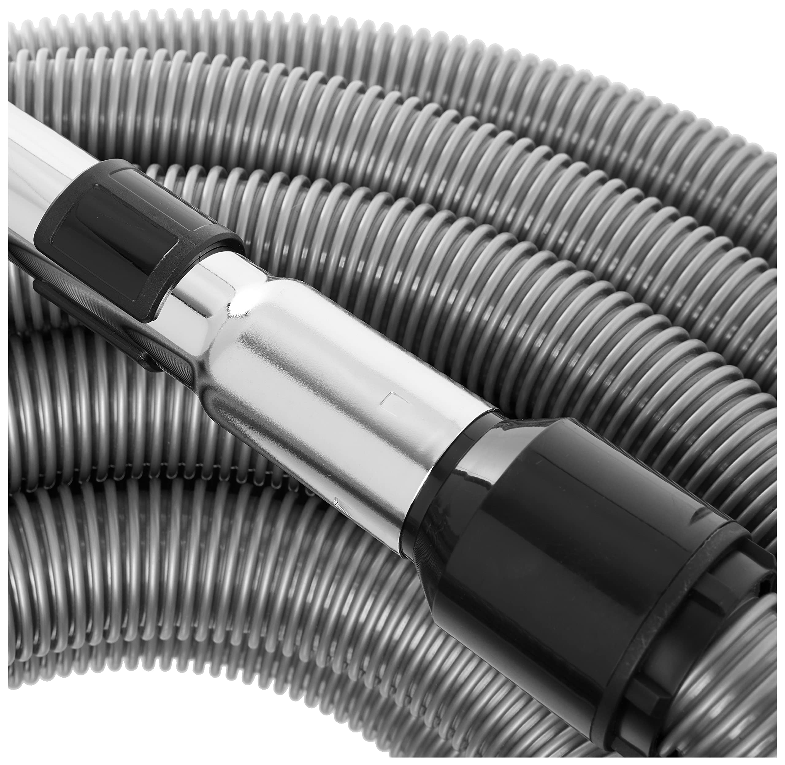 Cen-Tec Systems 99867 50-Feet Silver Vacuum Hose Kit - Heavy Duty Car Detailing & Workshop Cleaning Accessories for Home and Professional Use