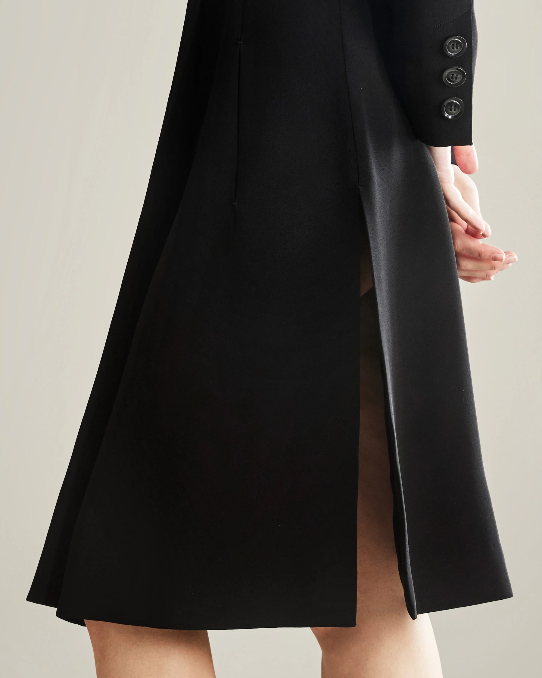 40 Momme Double Breasted Silk Dress - Elegant & Luxurious Formal Wear for Weddings, Parties & Special Occasions