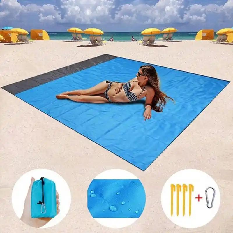 Waterproof & Sandproof Beach Blanket for Cruise Vacations - Lightweight, Compact Travel Blanket for Sand, Picnics & Outdoor Adventures