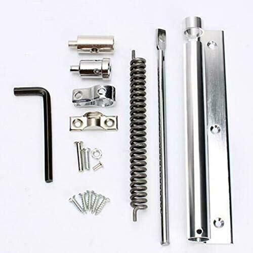 Self-Closing Cabinet Hinges - Automatic Door Hinge with Silent Rebound, No Slotting or Punching Required - Champagne Finish - Perfect for Kitchen Cabinets, Wardrobes & Furniture Doors