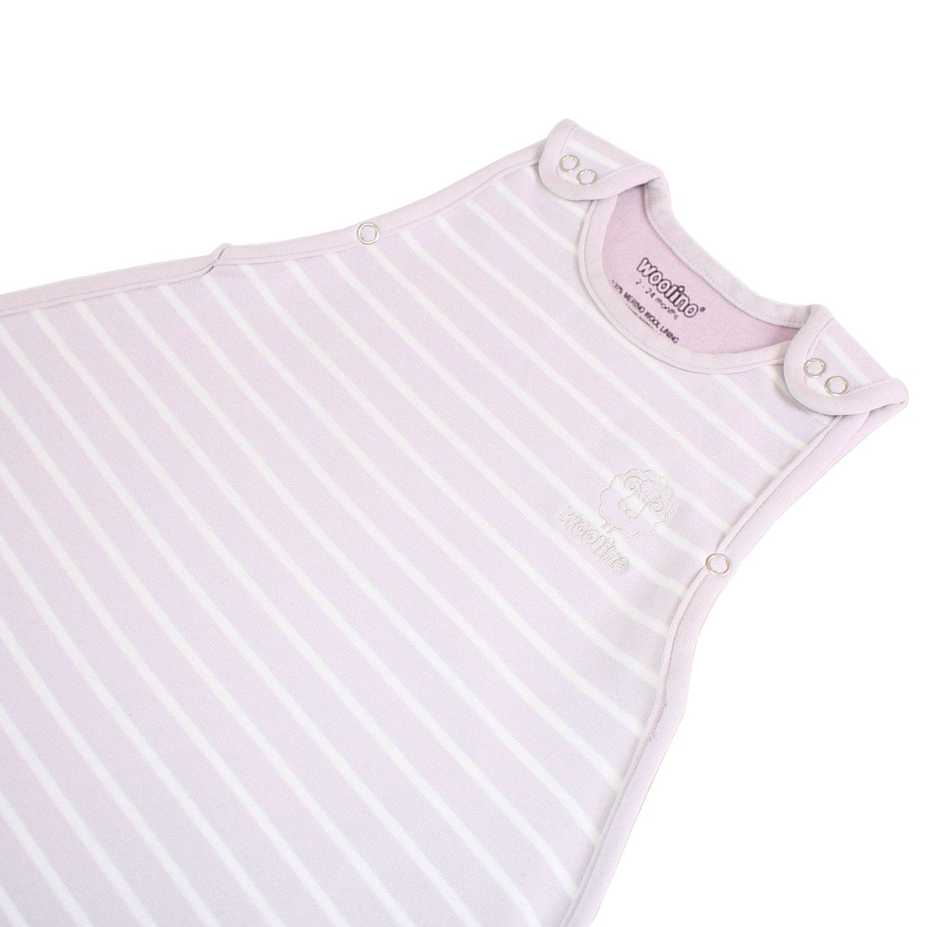 4 Season Baby Sleep Sack - Merino Wool & Organic Cotton for 2 Months to 2 Years - Soft Lilac Color - Perfect for Nursery, Daycare & Travel