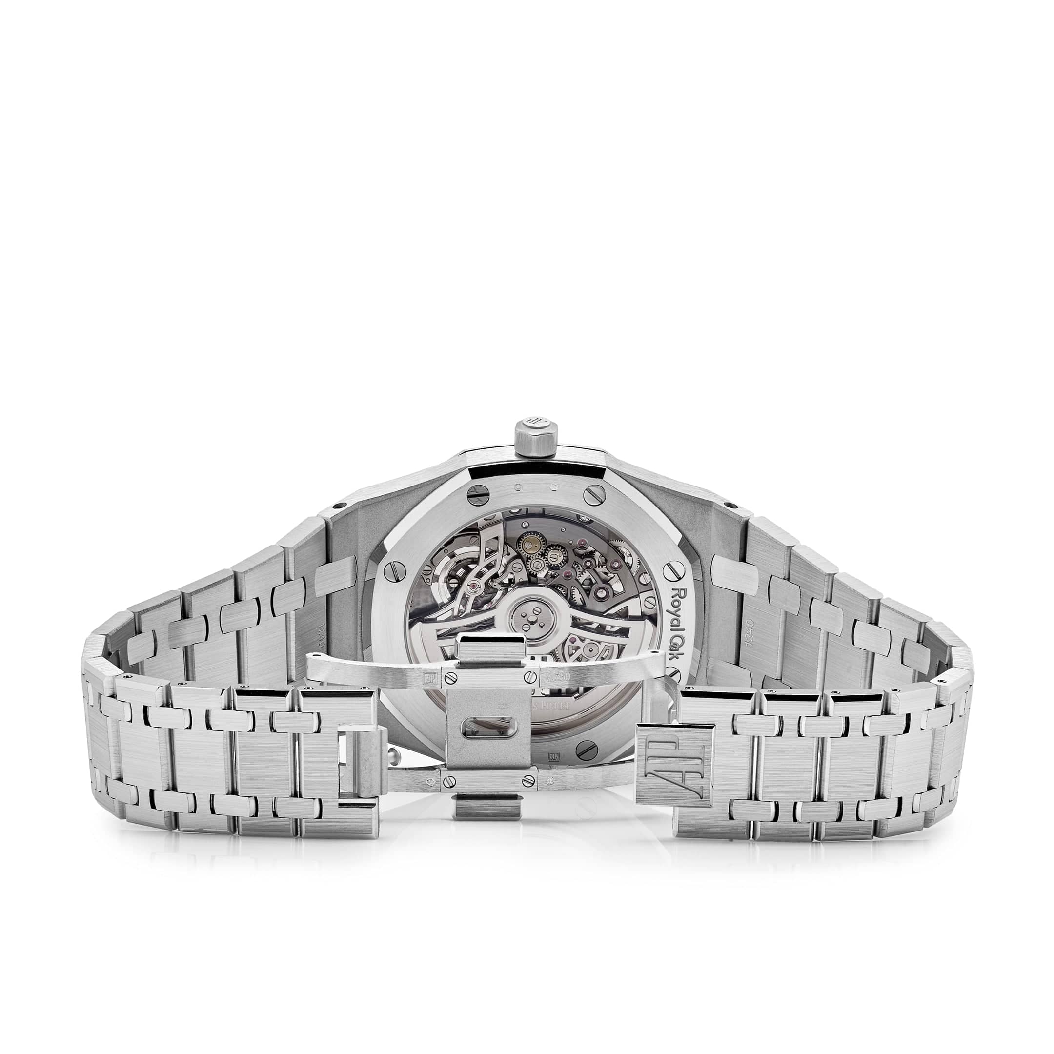 Audemars Piguet Royal Oak 16204BC.OO.1240BC.01 'Jumbo' Ultra-Thin Skeleton White Gold Watch - Luxury Dress Watch for Men, Perfect for Formal Events & Business Occasions