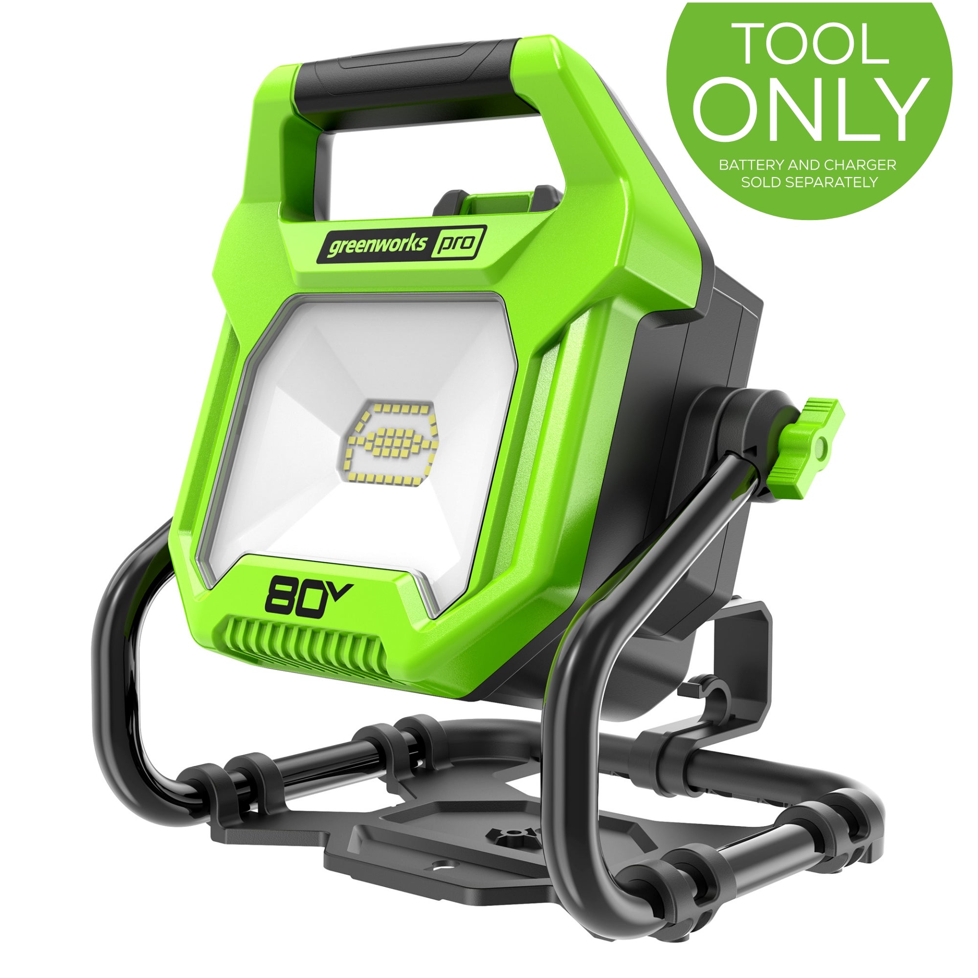 80V AC/DC 2500 Lumen LED Work Light - Heavy Duty Portable Job Site Lighting for Construction, Automotive Repair, and Outdoor Projects (Tool Only)