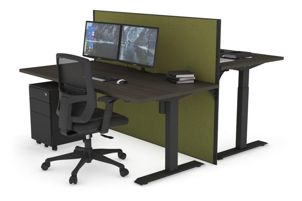 Height Adjustable 2-Person Workbench with Cable Management | 47