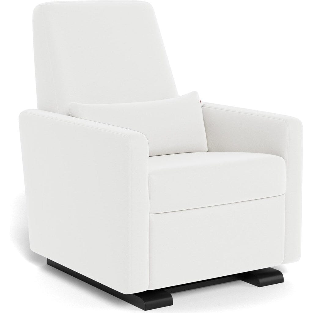 Monte Design Grano Glider Recliner Chair - Natural Fabric Upholstery, Smooth Swivel & Reclining Motion - Perfect for Nursery, Living Room & Relaxation