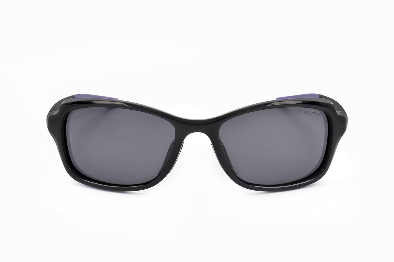 Nike CT8031-010 Breeze Sunglasses - Black Frame with Dark Grey Lens for Men & Women | UV Protection, Lightweight & Comfortable for Running, Cycling, Beach & Outdoor Activities