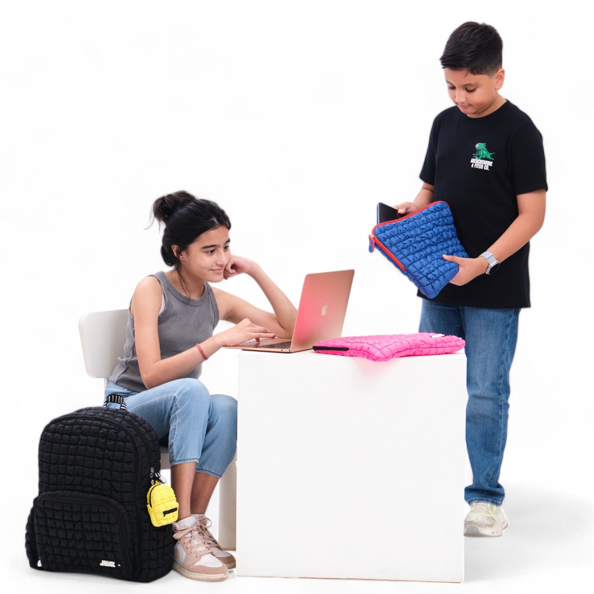 Pink Surge Boba Laptop Sleeve Case - Cute Protective Cover for MacBook Air/Pro 13-15 Inch - Perfect for School, Work & Travel Accessories