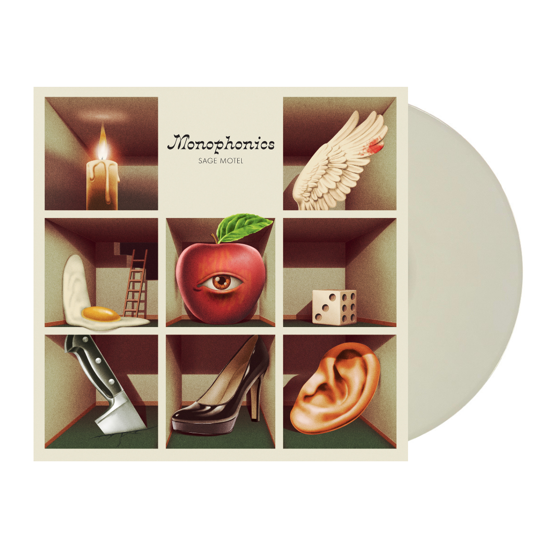 Sage Motel Natural LP Vinyl Record - Vintage Music Collectible for Home Decor & Audiophile Listening