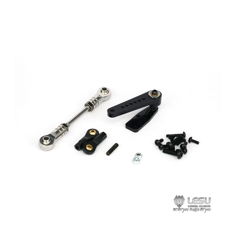 LESU Steering Servo Rods Arm Replacement Parts for 1/14 Scale RC Cars - Compatible with 6x6, 6x4, 4x4, 4x2, 8x8, 8x4 DIY Remote Control Model Trucks, Tractors & Dumpers - Perfect for Off-Road RC Vehicle Repairs and Upgrades