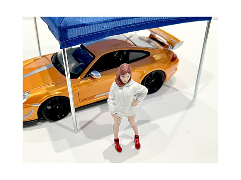 1/24 Scale Hip Hop Girls Figure 2-Pack for Model Cars - American Diorama Collectible Miniatures - Perfect for Diorama Scenes & Car Model Displays