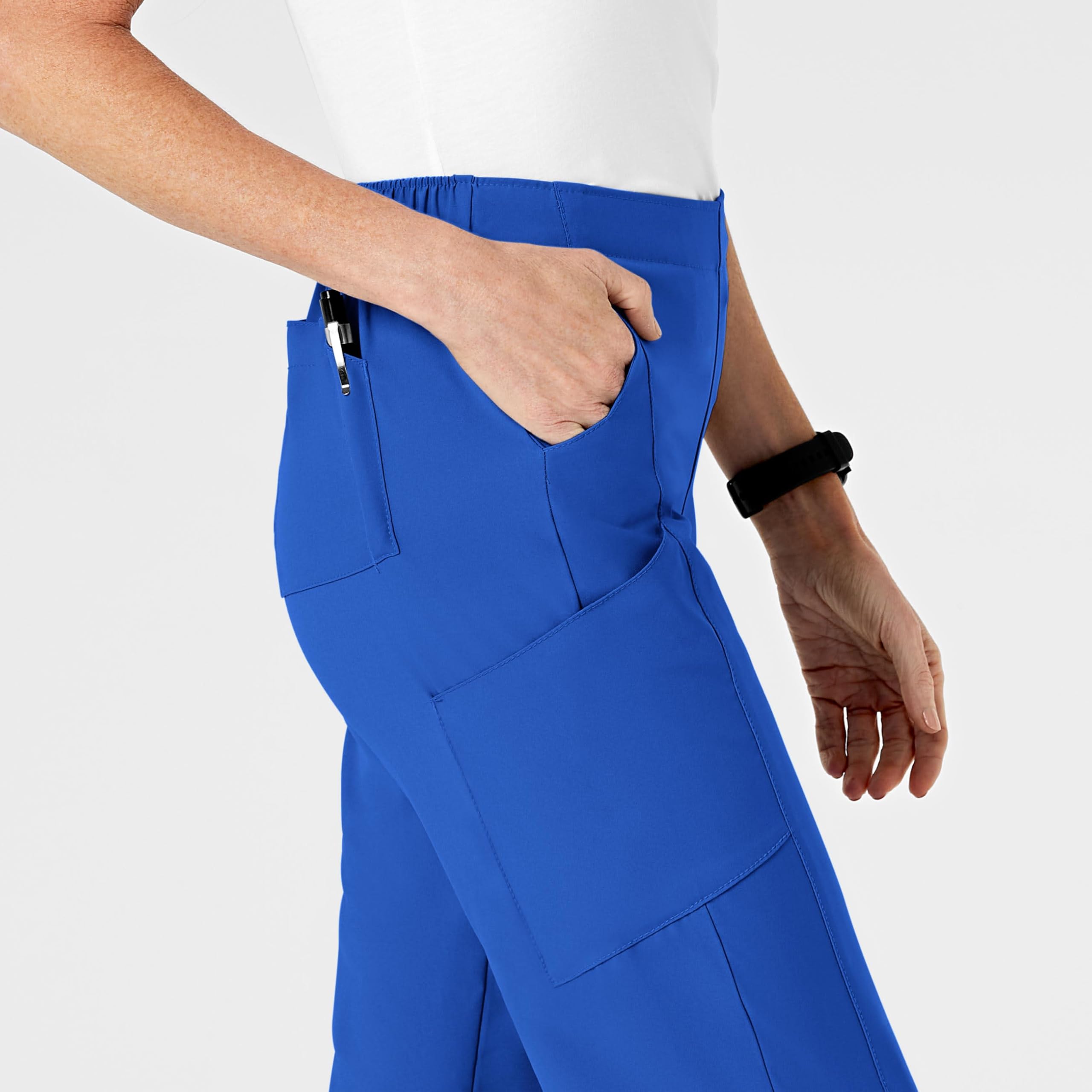 WonderWink Women's Tall Cargo Pants Flat Front - Comfortable Workwear for Nurses, Medical Professionals & Outdoor Activities