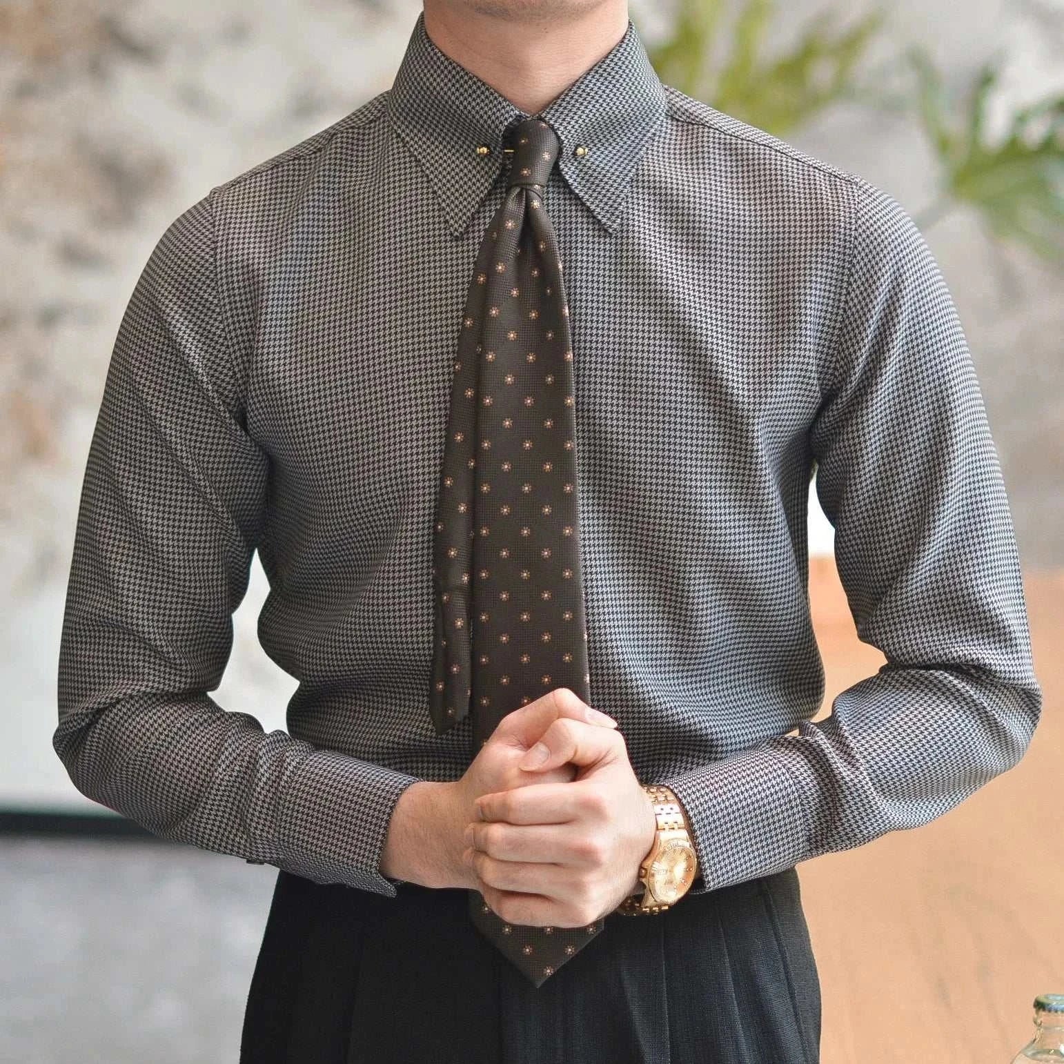 Premium Men's Formal Long Sleeve Tuxedo Shirt for Office & Business - Elegant Dress Shirt for Weddings, Parties & Professional Events