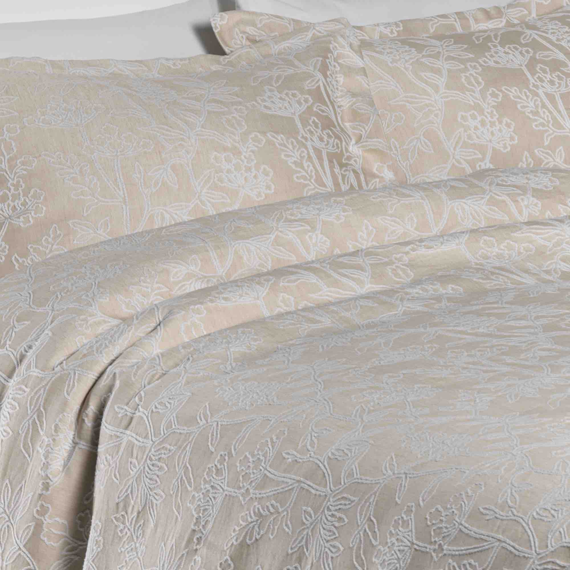 Luxury Arley Jacquard Duvet Cover Set - Premium Linen Bedding for Master Bedroom & Guest Room - Soft & Breathable Queen/King Size - Perfect for Home Decor & Cozy Sleep