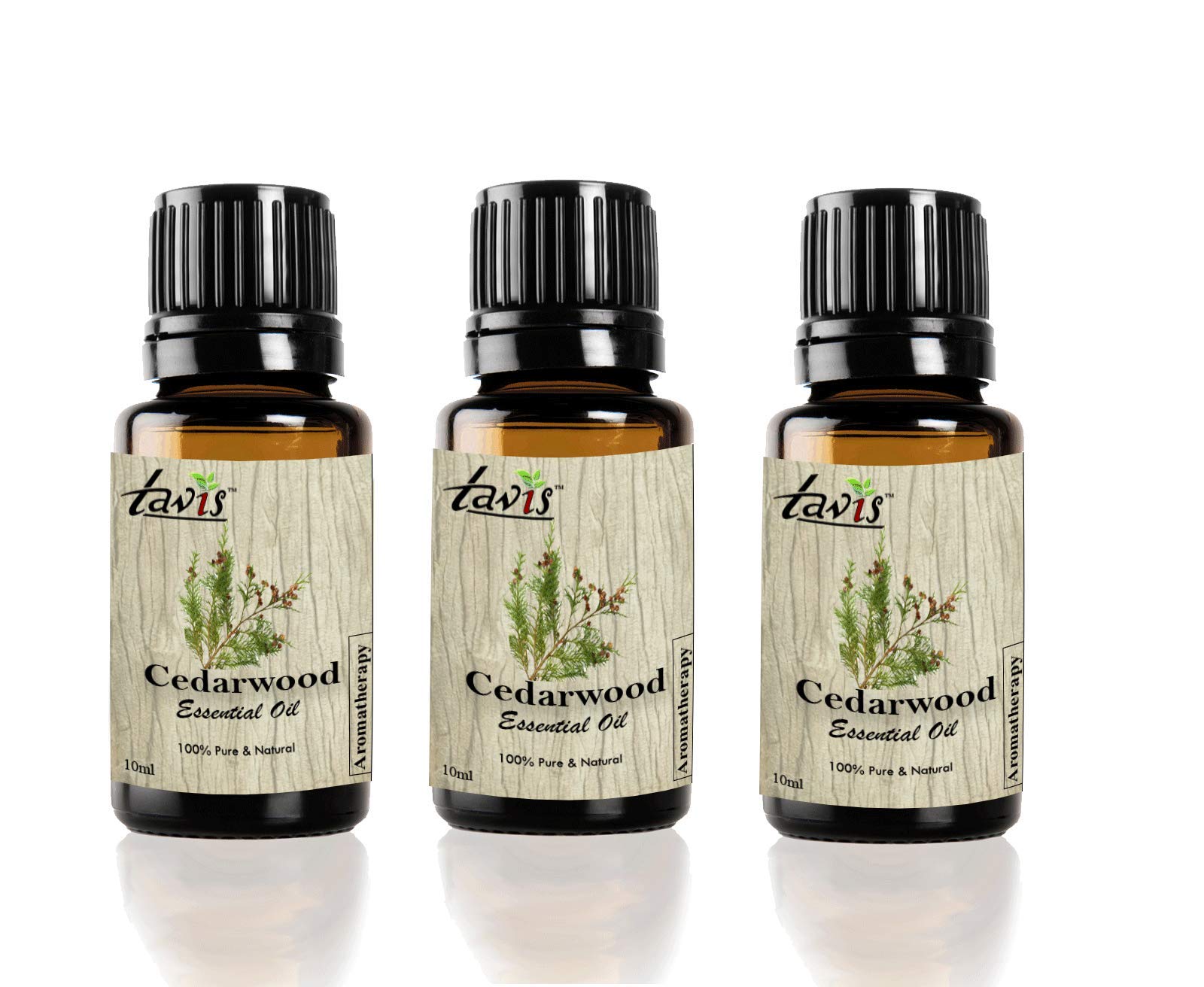 Premium Cedarwood Essential Oil - 100% Pure & Natural, 30ml (Pack of 3) for Aromatherapy, Relaxation & Hair Care | Stress Relief, Sleep Aid & DIY Skincare