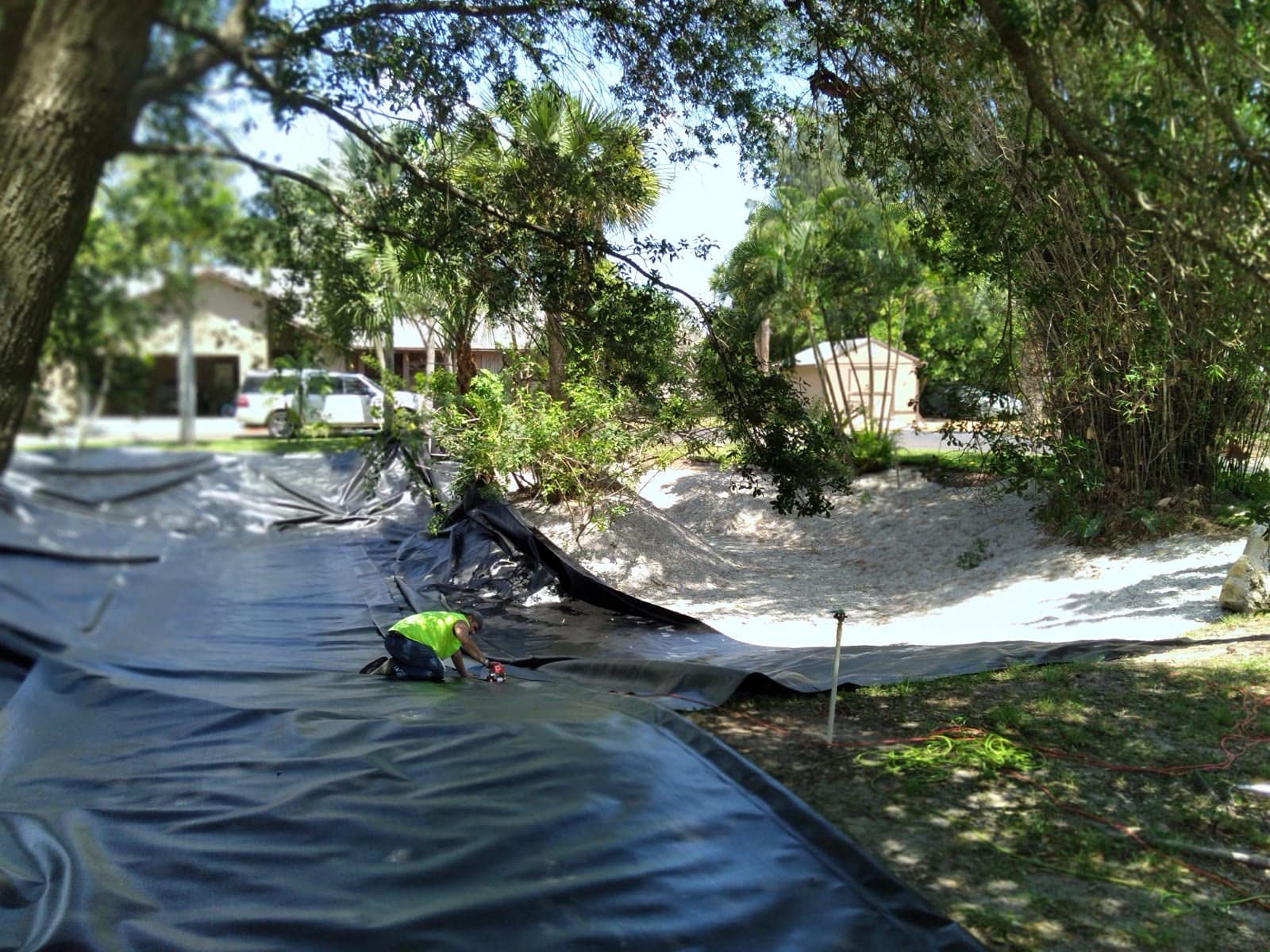 Premium 24x24 Pond Liner - Heavy Duty Fish Pond Tarp with 40+ Year Lifespan | UV Resistant & Durable Waterproof Membrane for Koi Ponds, Water Gardens & Backyard Landscaping Projects