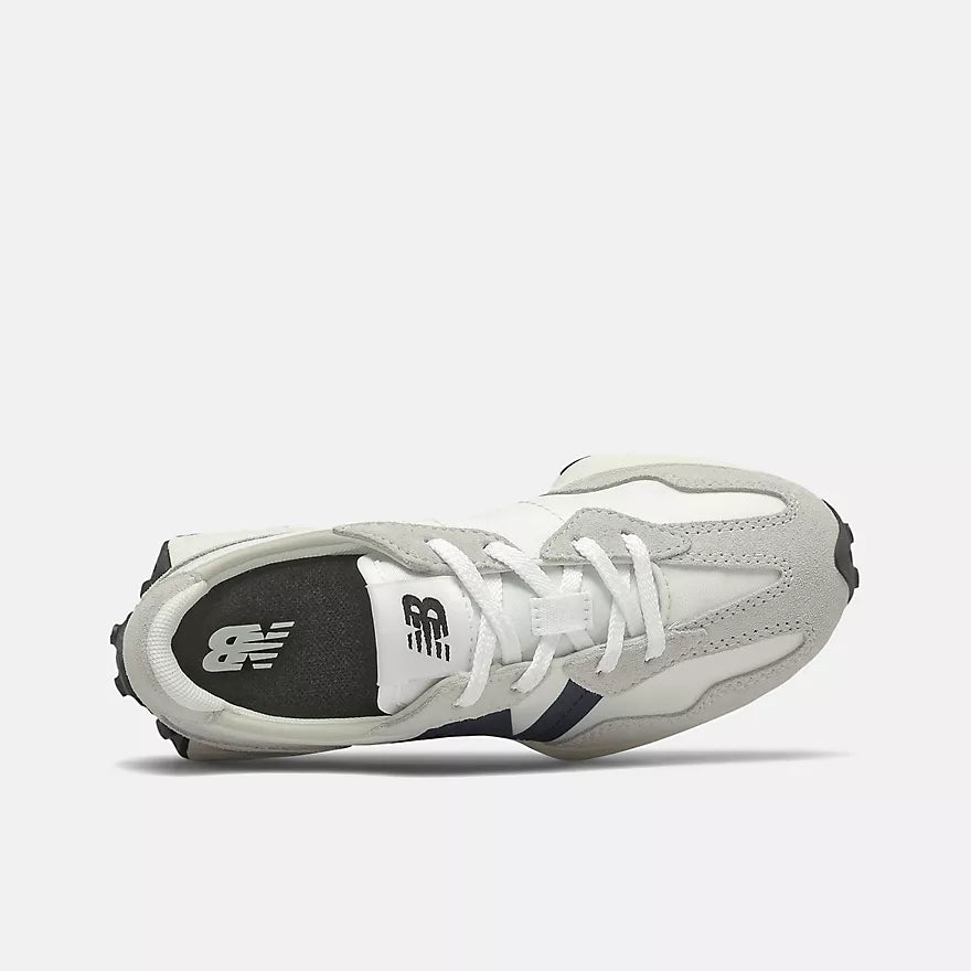 New Balance 327 Silver Kids Sneakers - Lightweight & Comfortable Running Shoes for Boys & Girls - Perfect for School, Sports & Everyday Wear