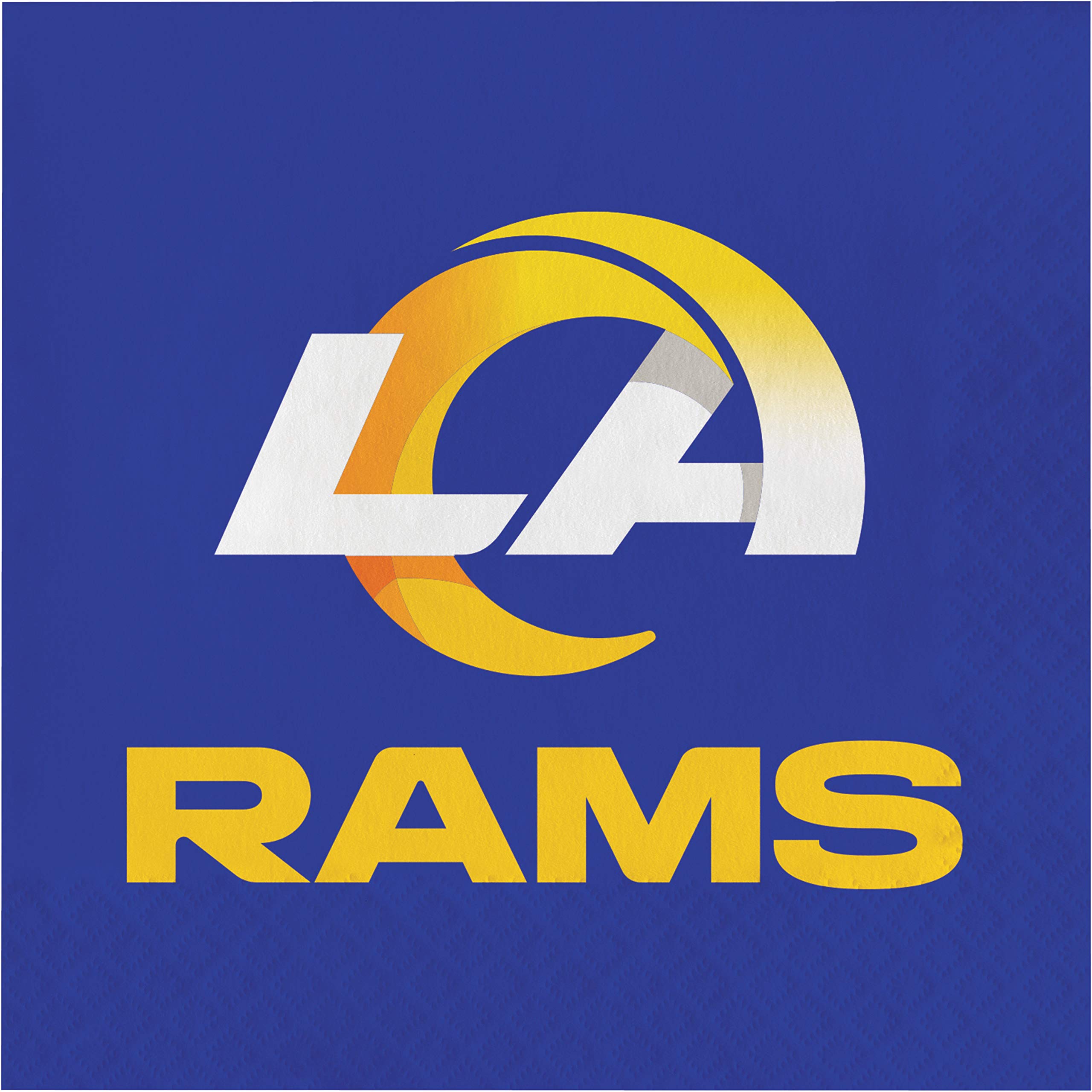 Los Angeles Rams NFL Team Themed Paper Napkins - 48 Count for Game Day Parties, Tailgating & Sports Events
