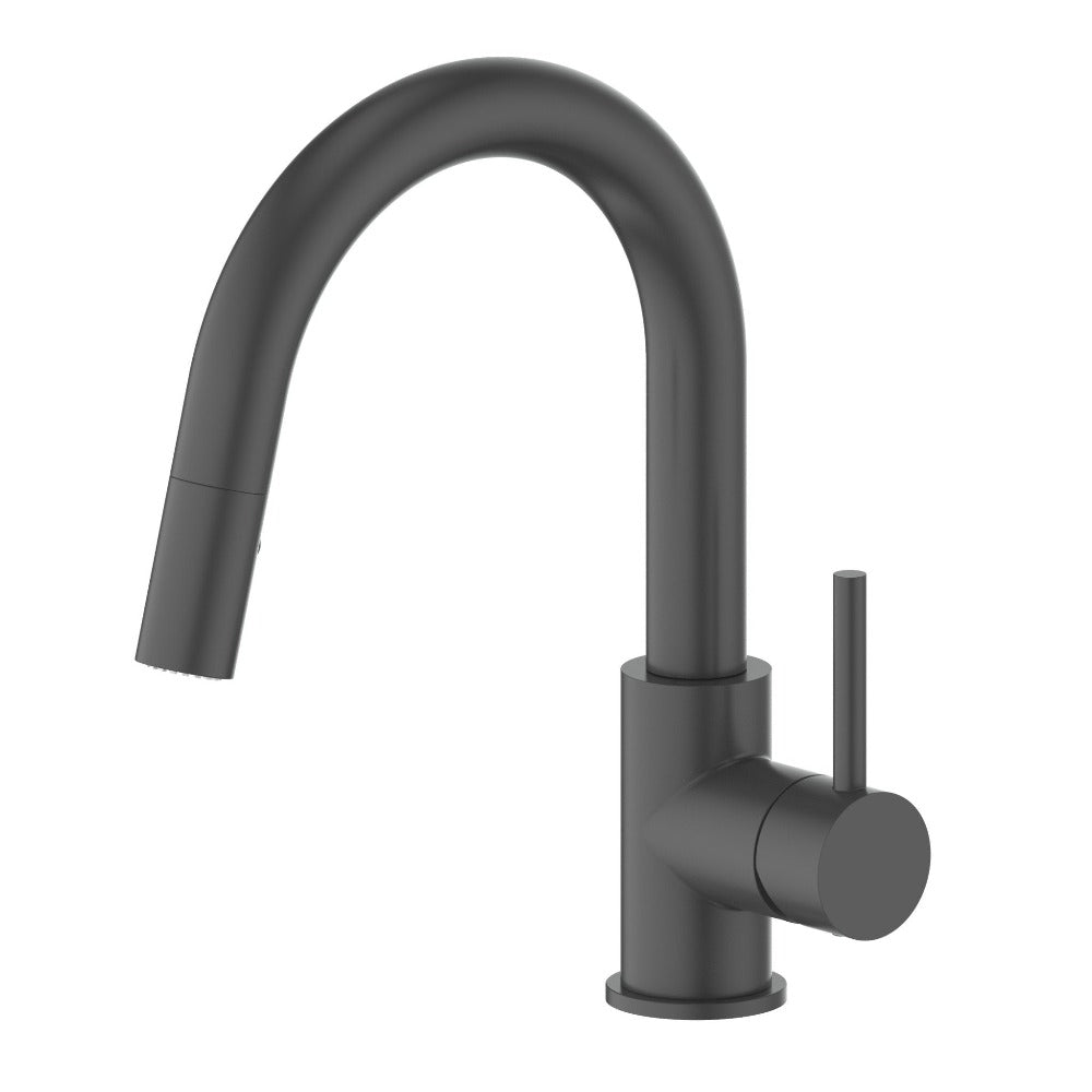 ZLINE Dante Matte Black Pull Down Single Handle Kitchen Faucet - Modern DNT KF MB Design for Sink, Dishwashing & Cooking | Perfect for Home, Restaurant & Commercial Kitchens