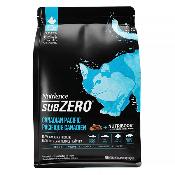 Nutrience SubZero Canadian Pacific High Protein Dry Cat Food - Premium Grain-Free Nutrition for Active Cats - Ideal for Indoor & Outdoor Cats