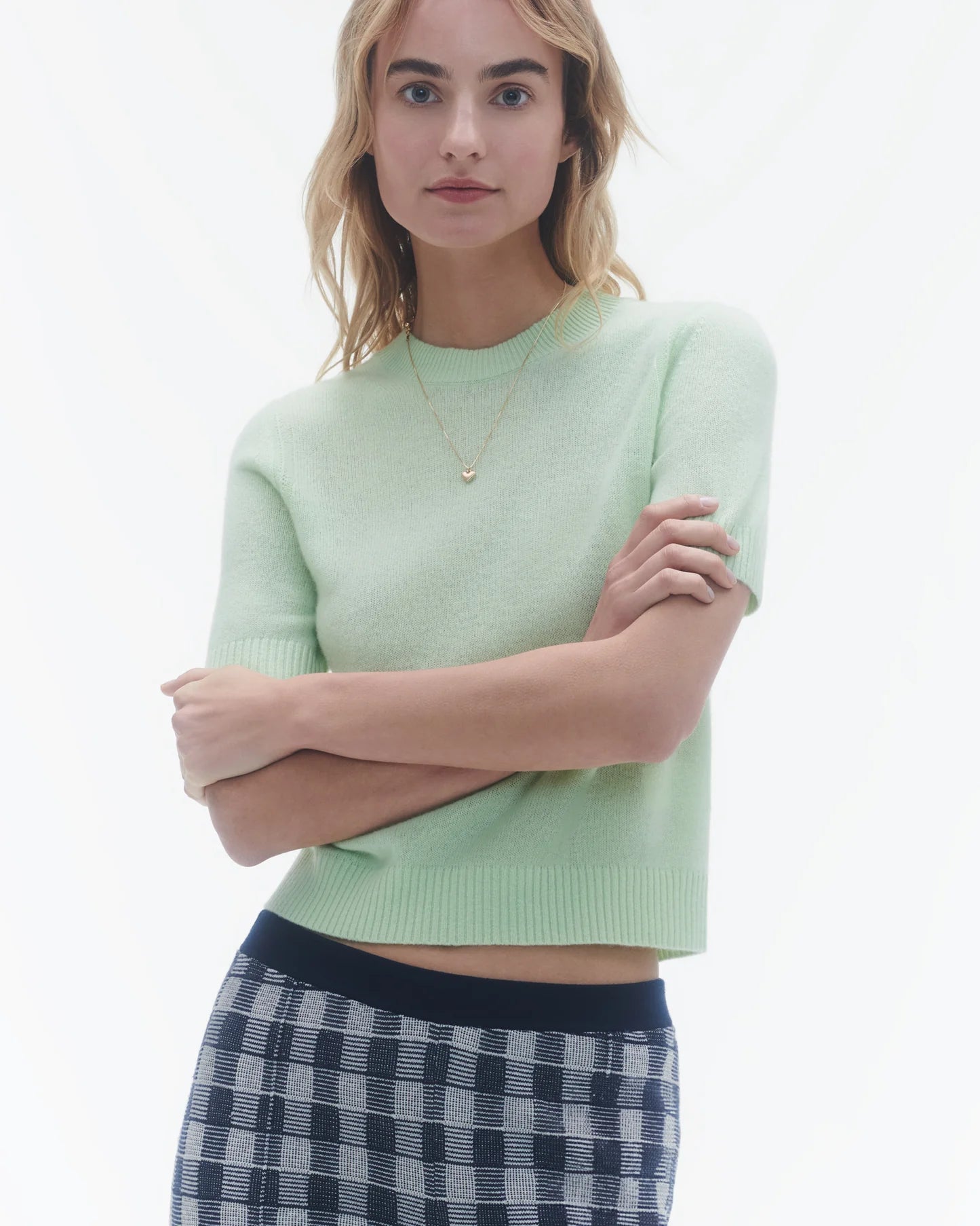 Guest In Residence Sweater Tee - Women's Casual Knit Top for Fall & Winter | Cozy Loungewear, Layering Essential, Perfect for Work from Home & Weekend Outfits