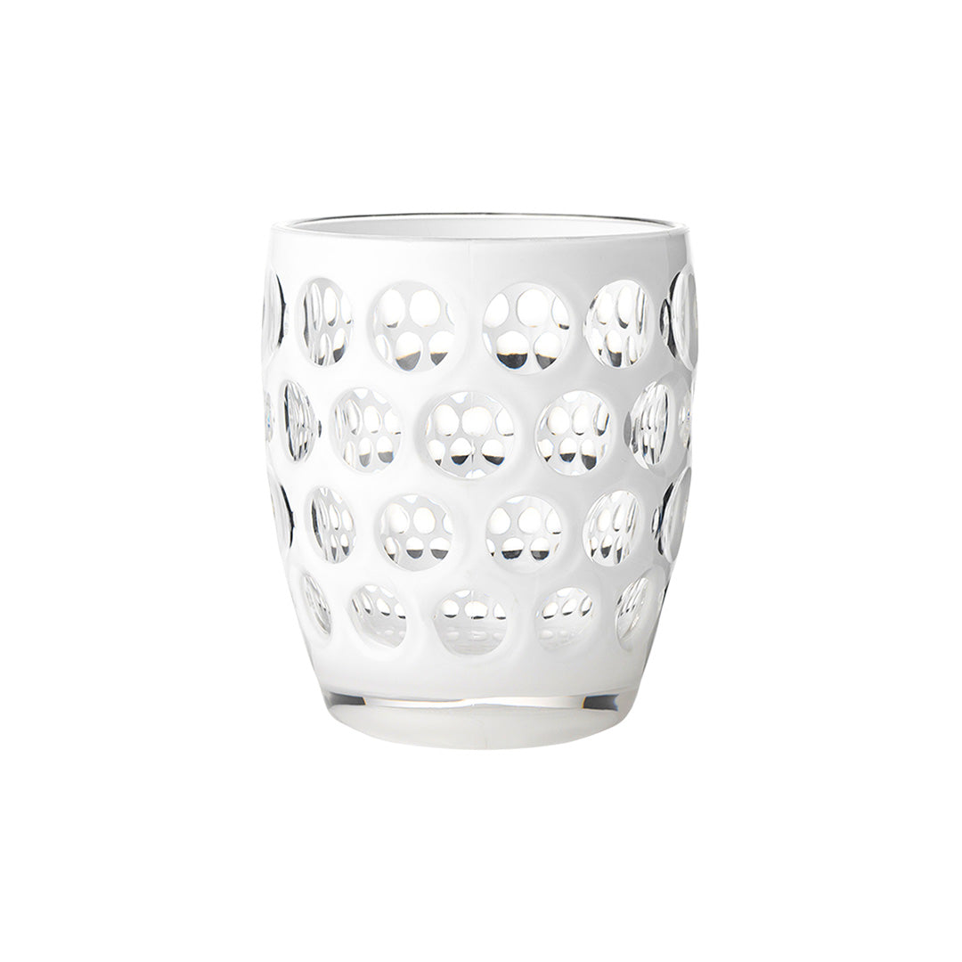 Premium 16oz Glass Tumbler Set of 6 - Clear White Drinking Cups for Coffee, Tea, Juice & Cocktails - Perfect for Home, Office, Parties & Restaurants
