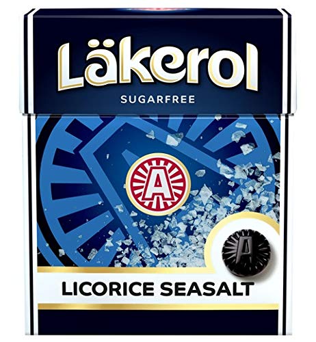 Cloetta Lakerol Licorice Seasalt Pastilles - 48 Pack (25g Each) | Swedish Candy, Natural Licorice Flavor with Sea Salt | Perfect for Office Snacks, Gifts & Movie Nights