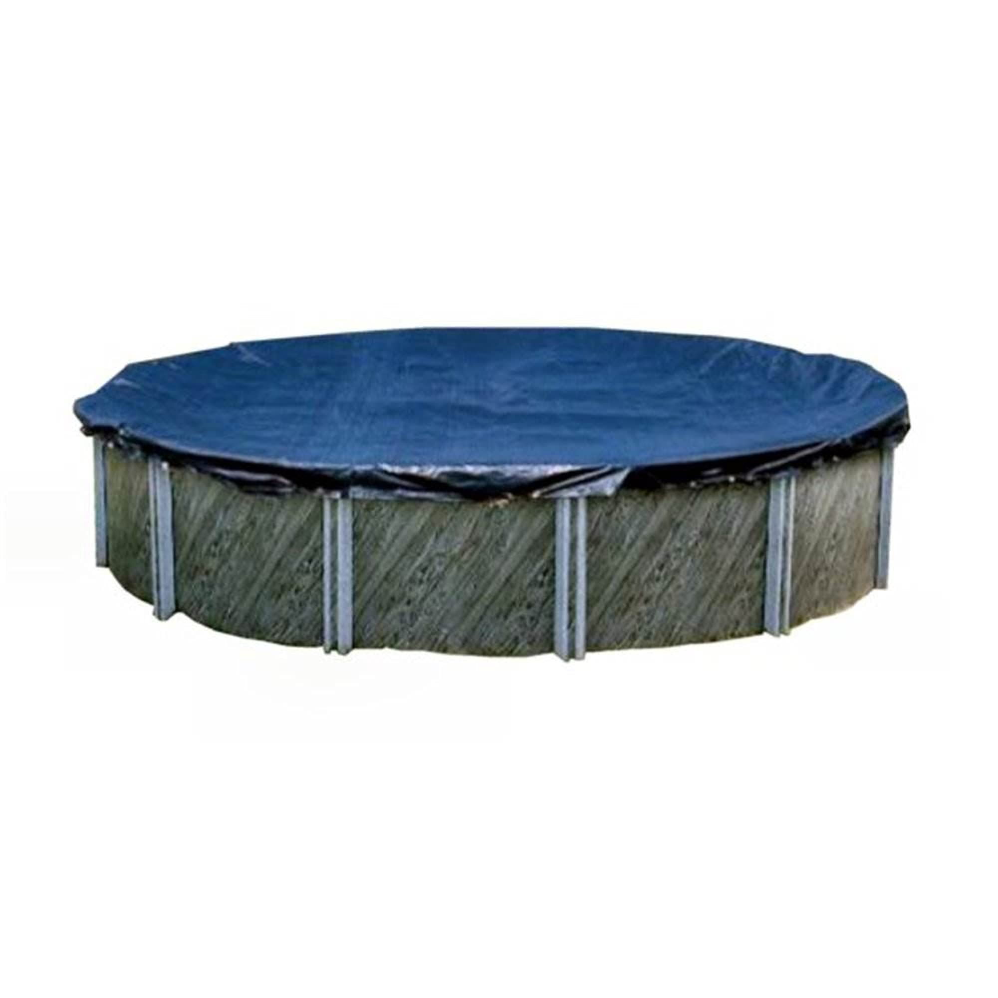 Swimline 30-Foot Round Above Ground Pool Winter Cover - Heavy Duty with 4-Foot Overlap, Reinforced Cable & Ratchet System, Durable Metallic Grommets - Perfect for Winter Protection & Seasonal Pool Maintenance