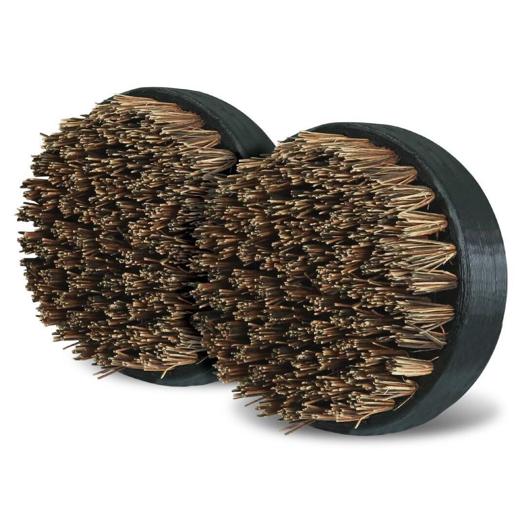 Big Green Egg Long Handle Palmyra Bristle Grill Brush - Heavy Duty BBQ Scrubber for Grates, Griddles & Smokers - Perfect for Outdoor Cooking & Camping (Model 127129)