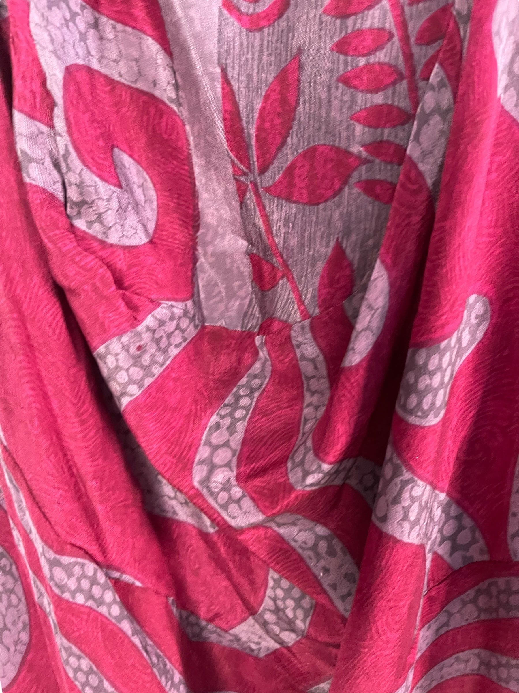 PRC7168 Avatar Pure Silk Sculptural Long Tunic Dress for Women - Elegant Boho Maxi Dress for Summer Weddings, Beach Vacations & Special Occasions
