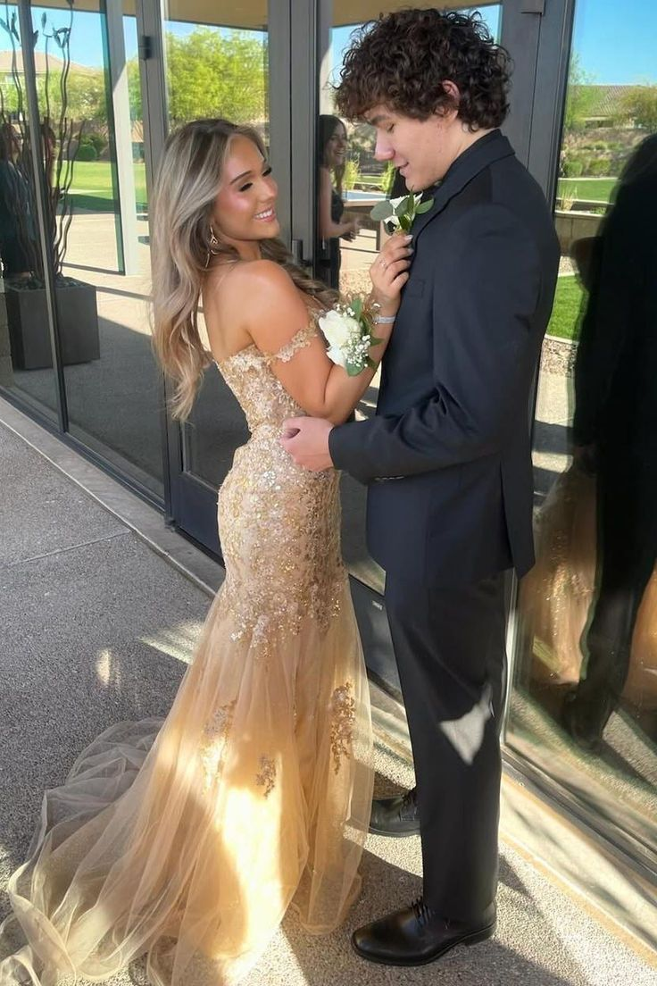 Elegant Off Shoulder V-Neck Beaded Mermaid Prom Dress J6146 - Perfect for Formal Dances, Weddings & Evening Events
