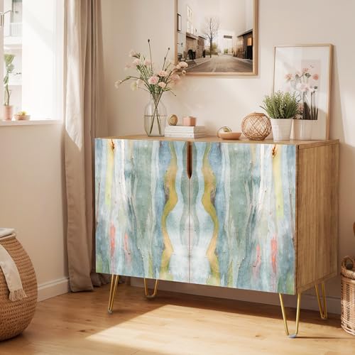 Vibrant Blue Colorful Marble Pattern