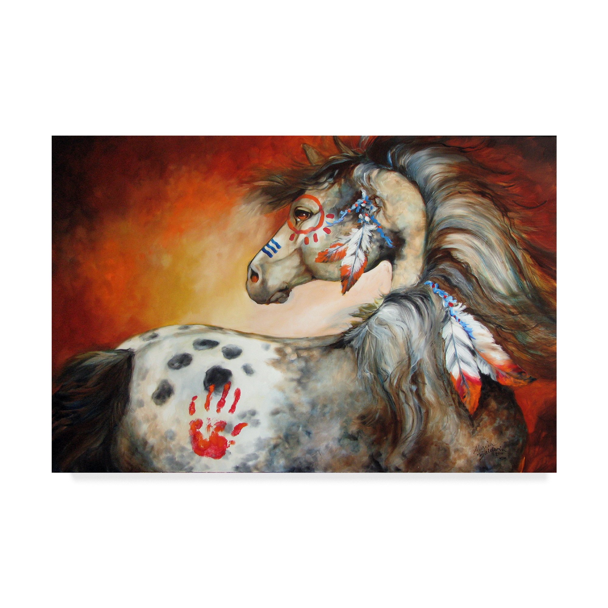 Trademark Fine Art Marcia Baldwin Multicolor Canvas Print - Perfect for Home Decor, Office & Living Room Wall Art