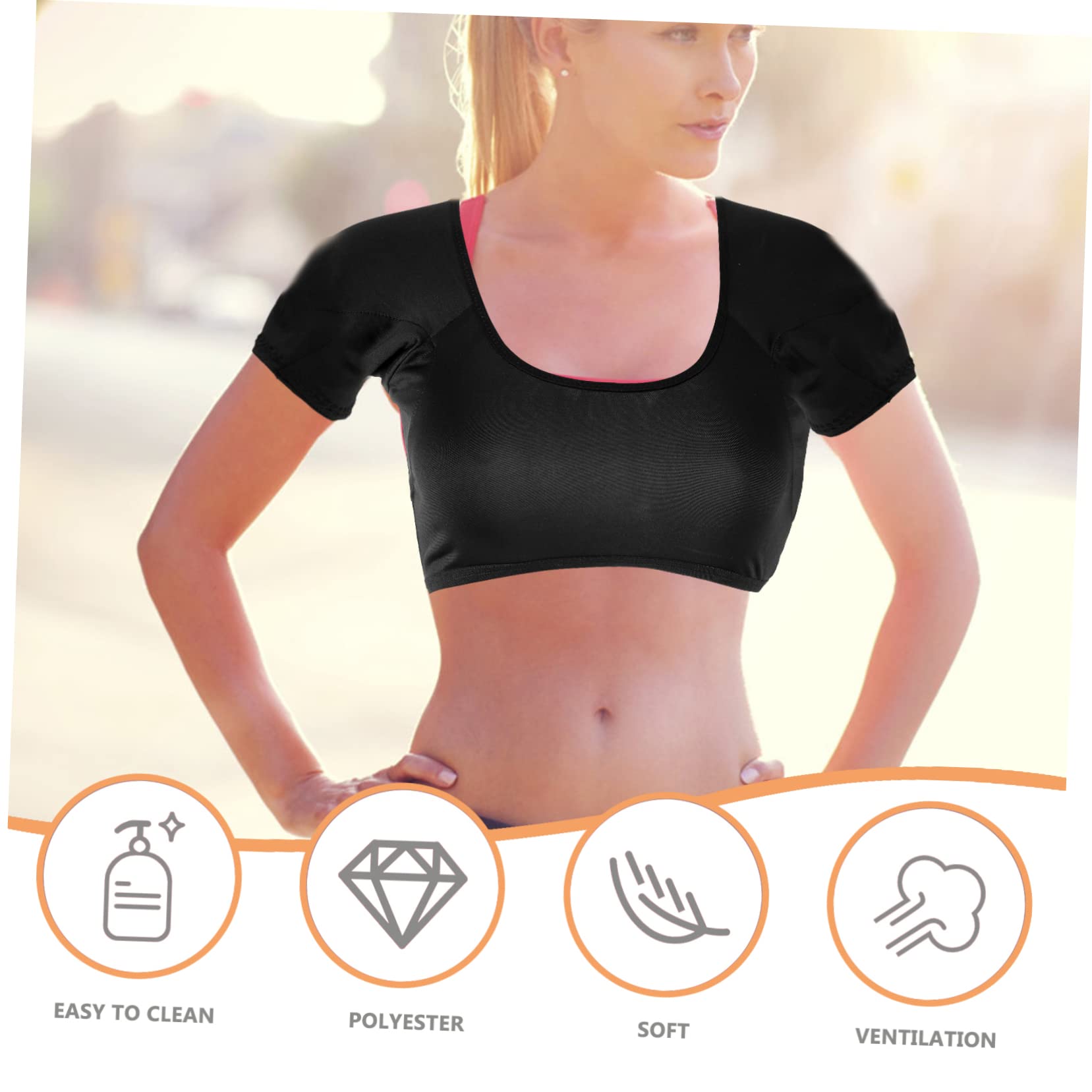 TENDYCOCO 2-Pack Women's Sweat Proof Undershirt - Stretchy Milk Silk Camisole with Underarm Sweat Pads for Comfort & Odor Control | Perfect for Work, Gym & Everyday Wear