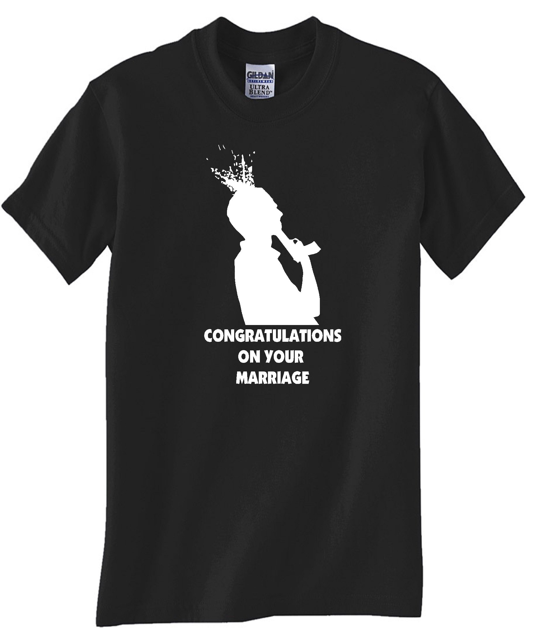 STUFF WITH ATTITUDE Congratulations Black T-Shirt - Funny Graphic Tee for Men & Women - Perfect for Graduation Parties, Birthday Gifts & Casual Wear