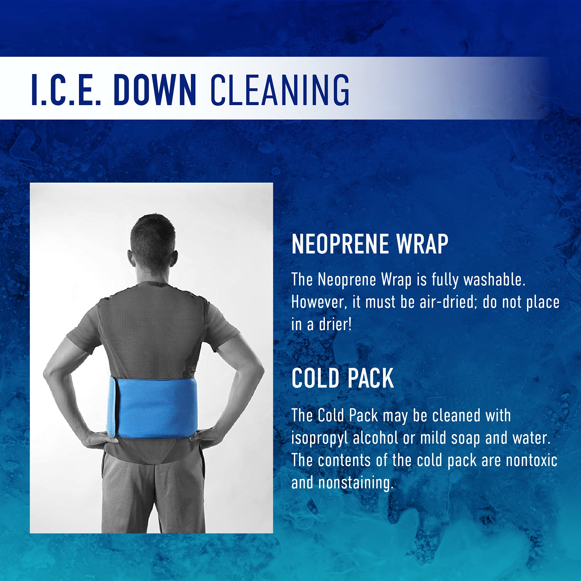 X-Long Neoprene Ice Pack Wrap with Gel Cold Therapy - 8.5