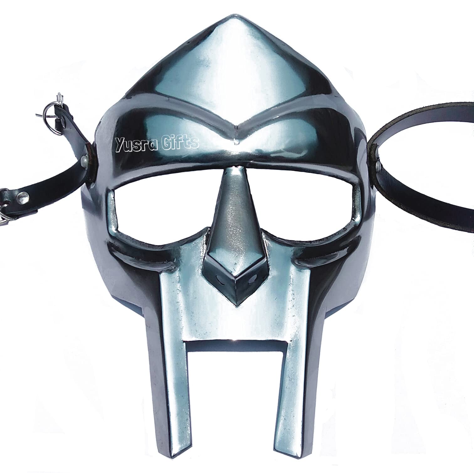 MF Doom Gladiator Mask - Silver & Copper Face Armor | Mad-Villain Edition | Perfect Gift for Nautical & Cosplay Enthusiasts | Great for Halloween, Comic Con & Themed Parties