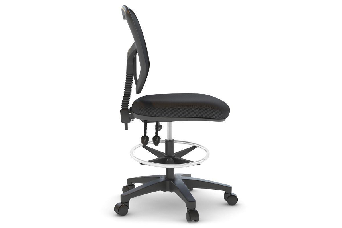 Ergonomic Fabric Drafting Chair with Adjustable Height & Lumbar Support - Comfortable Office & Home Desk Chair for Architects, Artists & Designers - Perfect for Long Hours of Drawing & Drafting Work