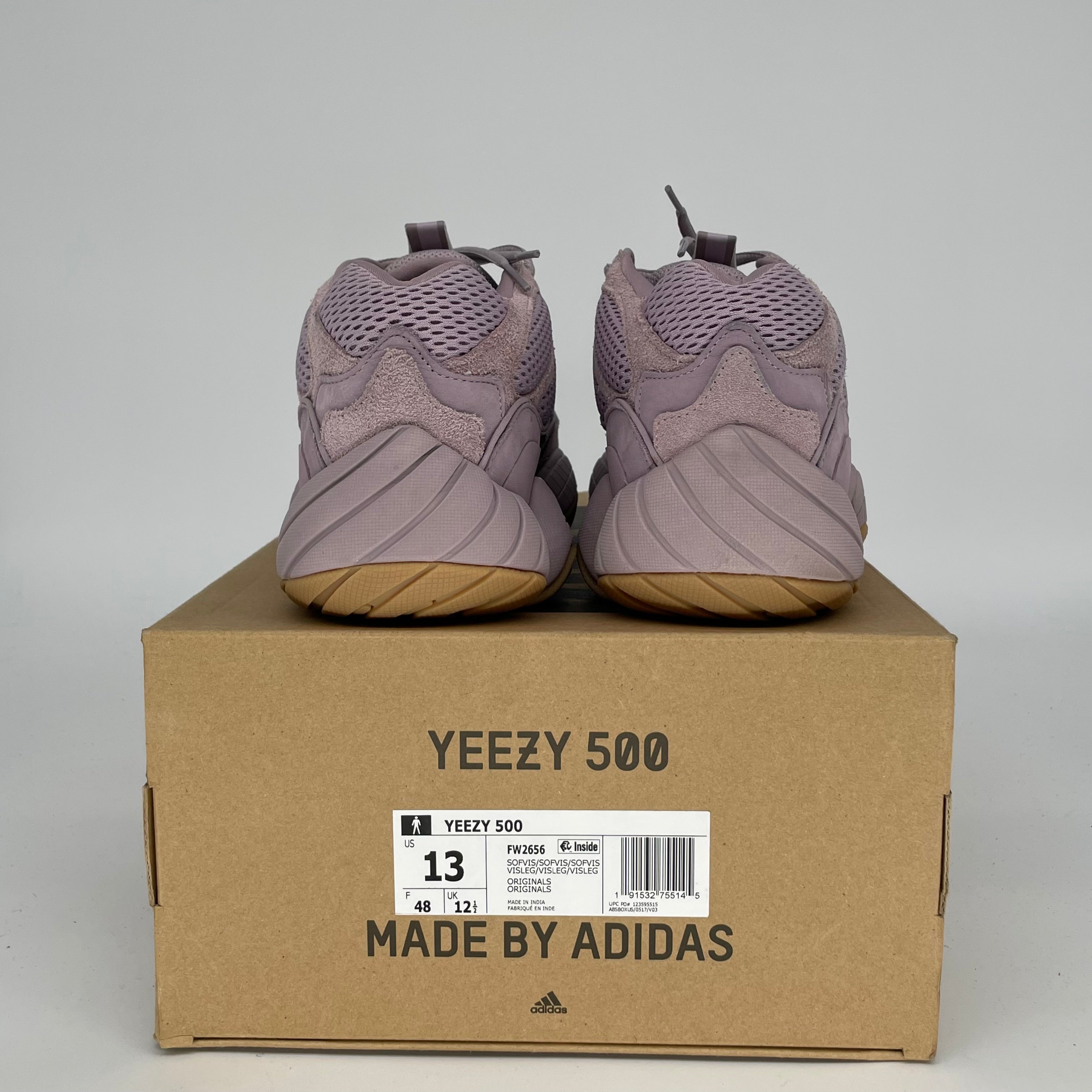Adidas Yeezy 500 Soft Vision Sneakers - Men's Size 13 (FW2656) | Comfortable Running Shoes for Jogging, Gym Workouts & Casual Streetwear Fashion