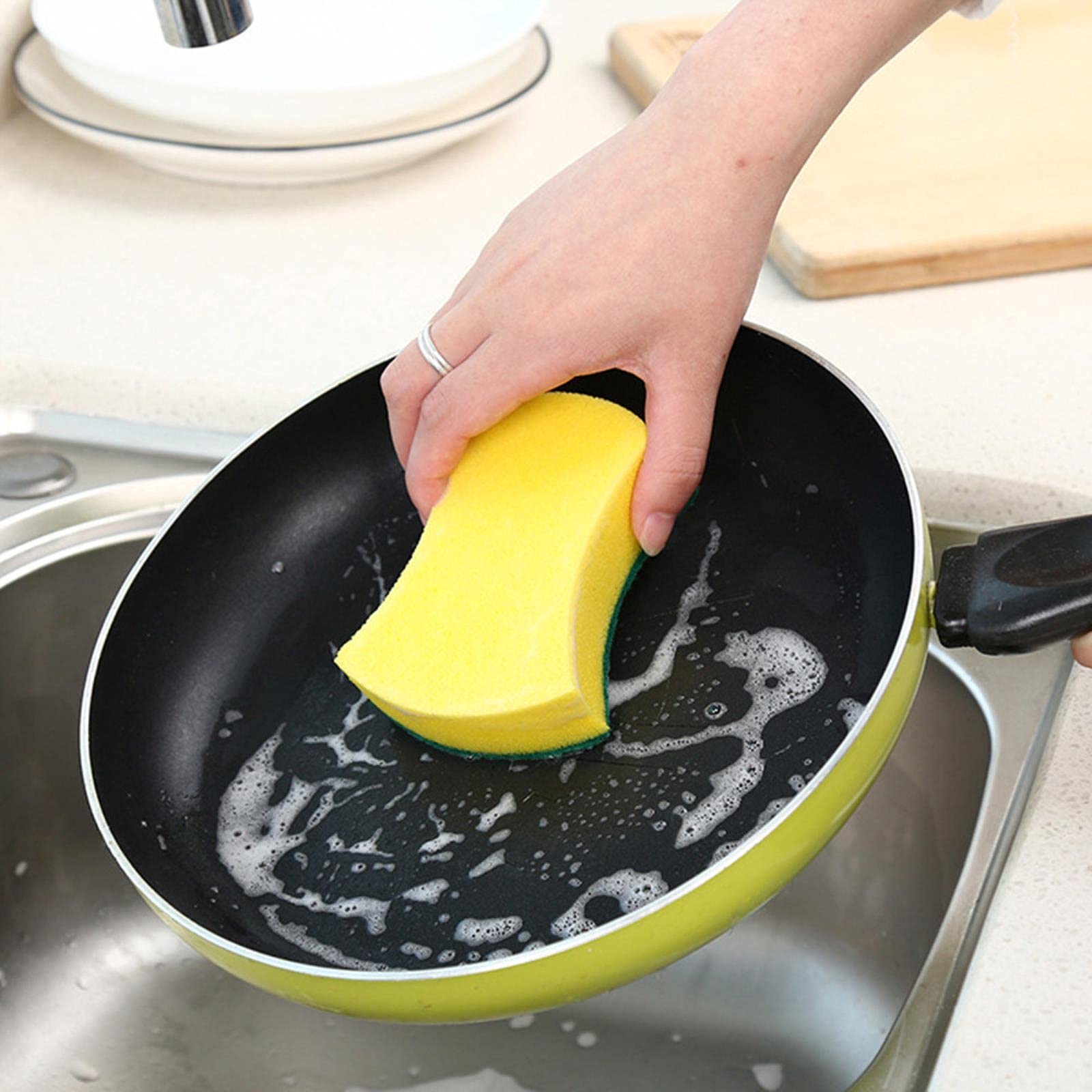 20/30pcs Nano Emery Magic Cleaning Sponges - Heavy Duty Dishwashing Sponge for Pots, Pans & Kitchenware - Rust & Stains Remover - Perfect for Home, Restaurant & Commercial Kitchen Cleaning