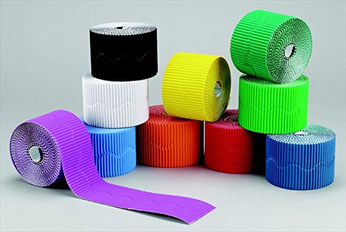 Bordette 067118 School Roll Assortment - 60 Pack of Decorative Borders for Classroom Bulletin Boards, Displays & Craft Projects