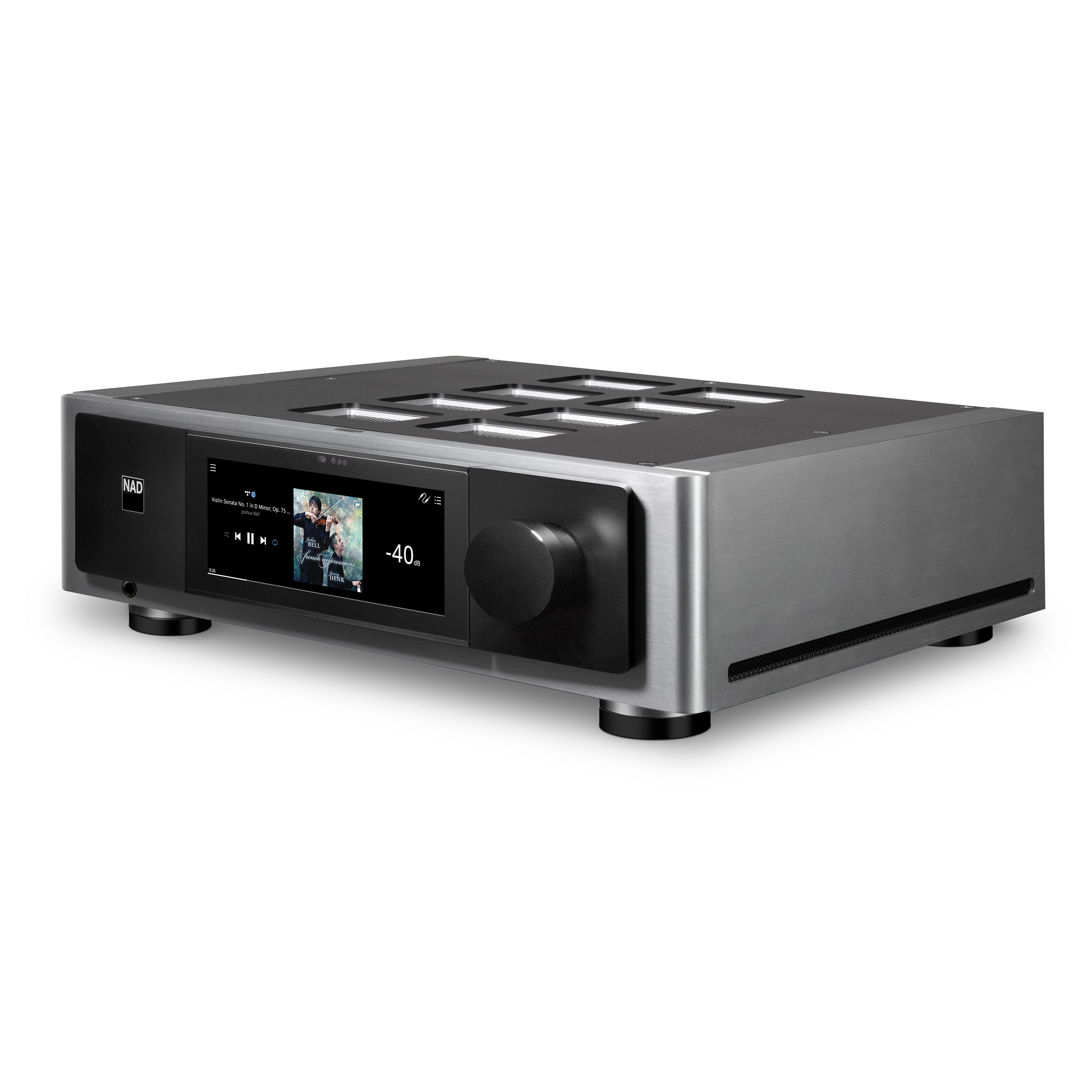 NAD M66 BluOS Streaming DAC Preamplifier - High-Resolution Audio Streaming & Preamplifier for Home Theater & Audiophile Systems | Perfect for Music Lovers & Home Entertainment Setup