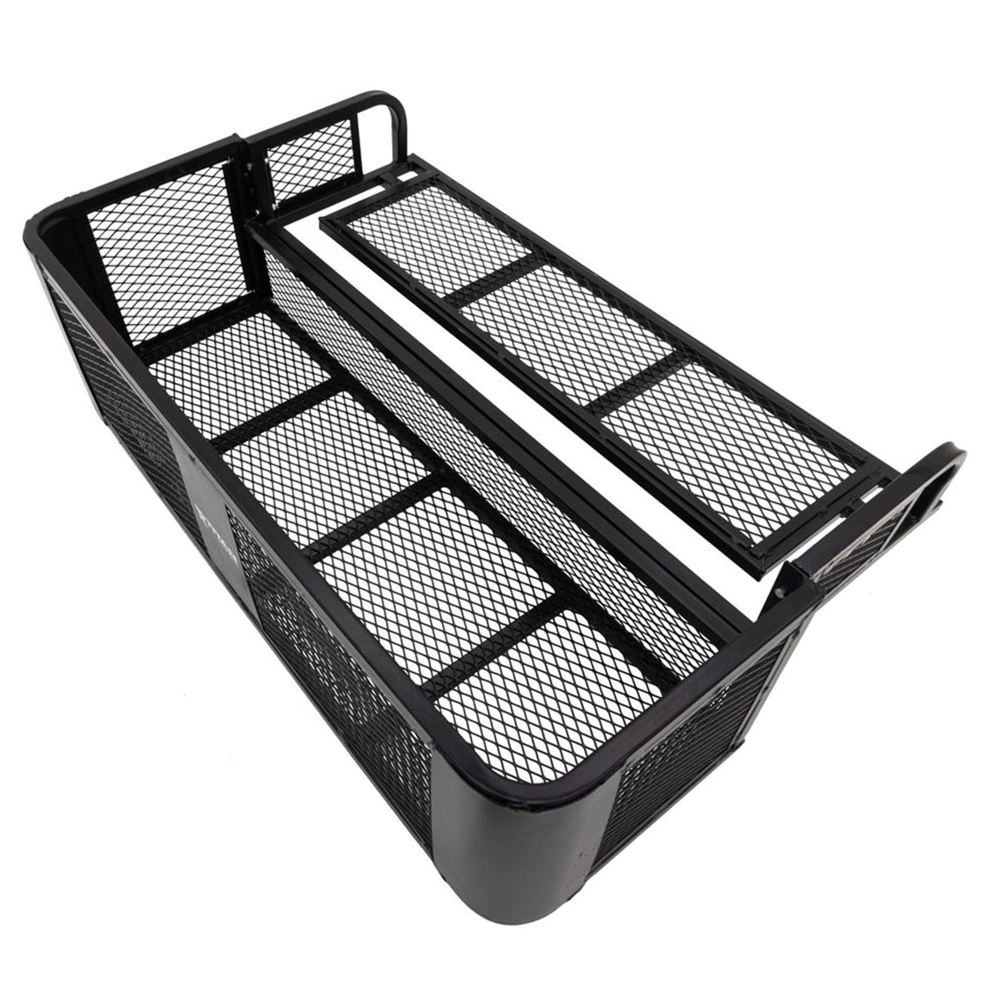 Heavy Duty Titan Ramps Rear ATV Cargo Carrier Basket - 150 lb Capacity Universal Storage Rack with Steel Mesh Surface - Perfect for Hunting, Camping & Off-Road Adventures
