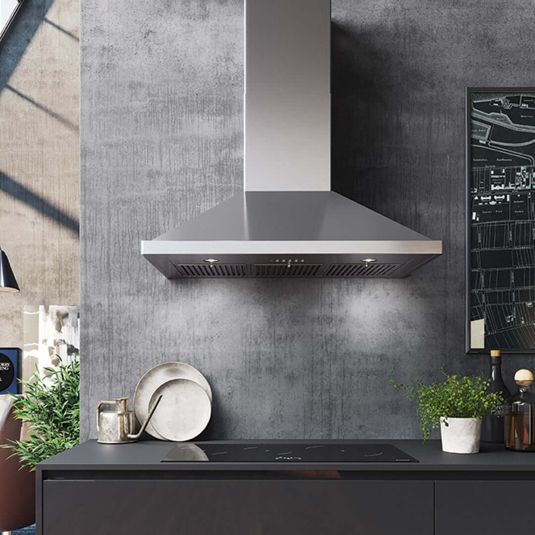 Faber Nova Pro Stainless Steel Wall Mount Range Hood - 30
