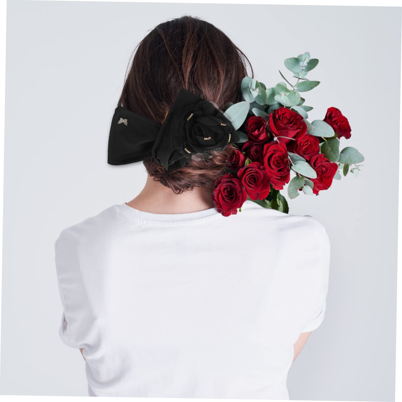 Minkissy Hair Bun Maker & Shaper - Black Hair Styling Tool for Perfect Buns, Ponytails & Updos - Great for Work, Parties & Everyday Hairstyles