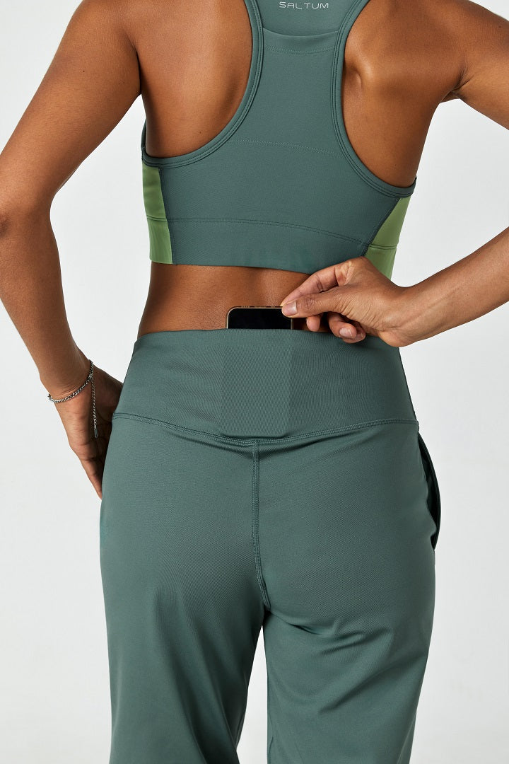 FlexEase™ High Rise Cozy Jogger Pants for Women - Soft Stretchy Lounge Pants in Light Teal | Perfect for Yoga, Running Errands & Relaxing at Home